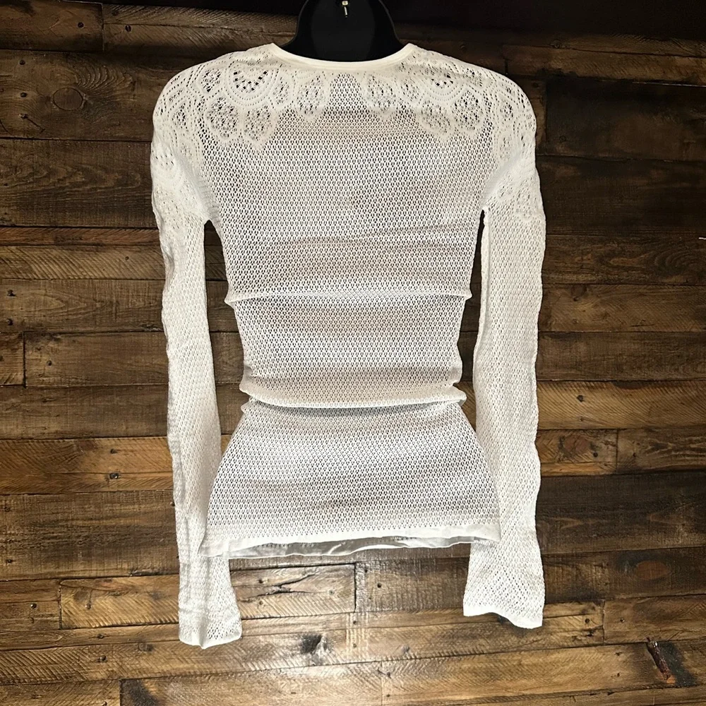 Scala Lingerie OS Net-Knit Top - Picture 3 of 5